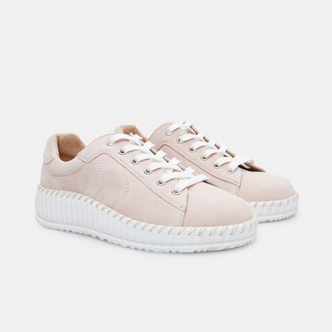 Sneakers de mujer en nobuk Comfit, Desnudo Sneakers de mujer en nobuk Comfit, Desnudo